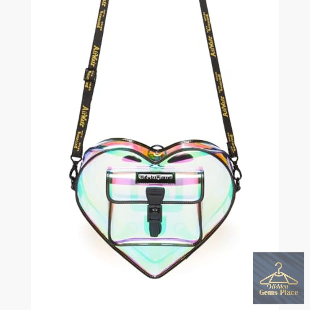 Transparent Heart Shaped Backpack With Adjustable… - image 2